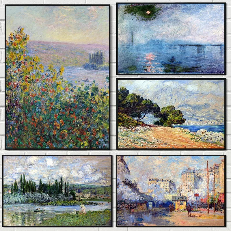 peintures sur toile paysages impressionnistes affiches décoratives