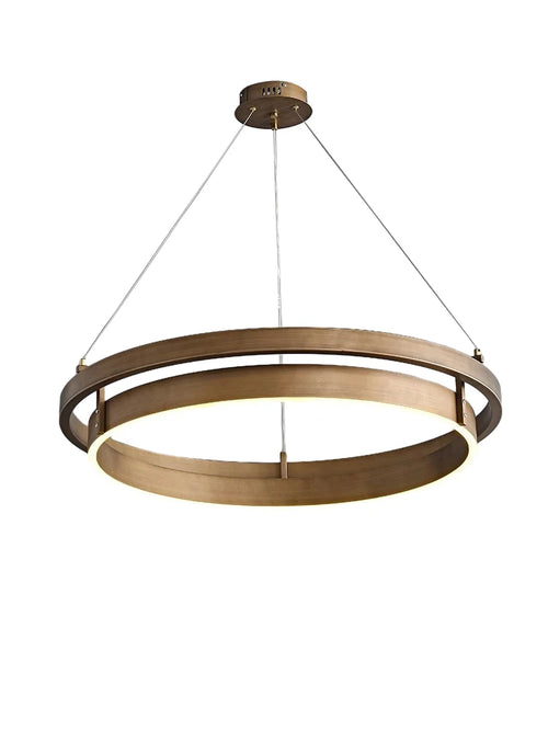 lustre en bronze à led créatif et minimaliste pour décoration intérieure