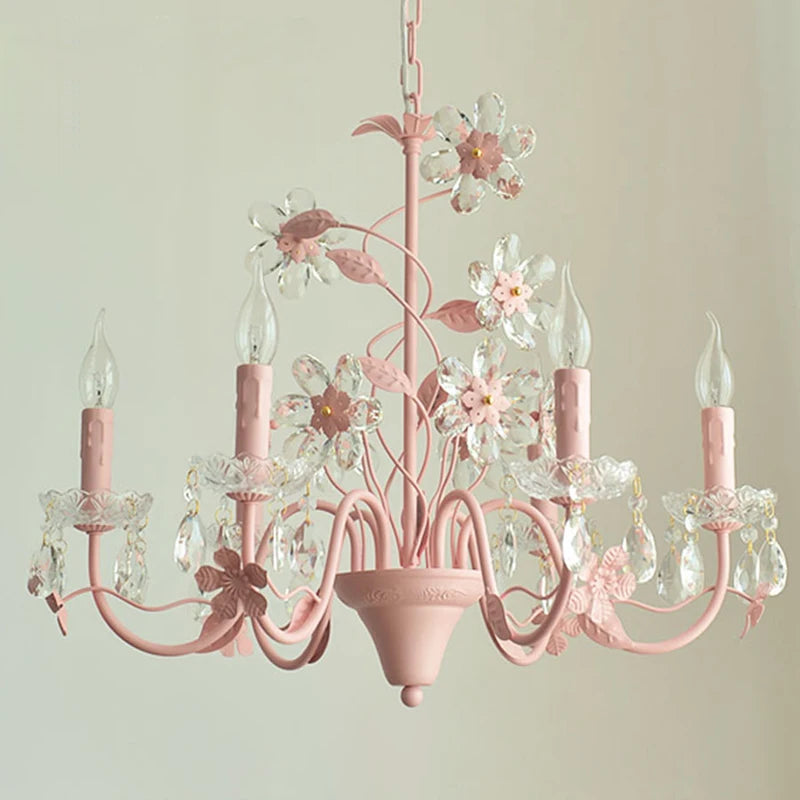 lustre en cristal suspendu pour éclairage intérieur élégant - vue 6 sur 7
