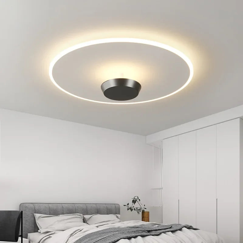 SANDYHA moderne minimaliste LED éclairage de plafond intérieur appareils ménagers lumières pour chambre Decoracion Para Moderno Lampara Techo