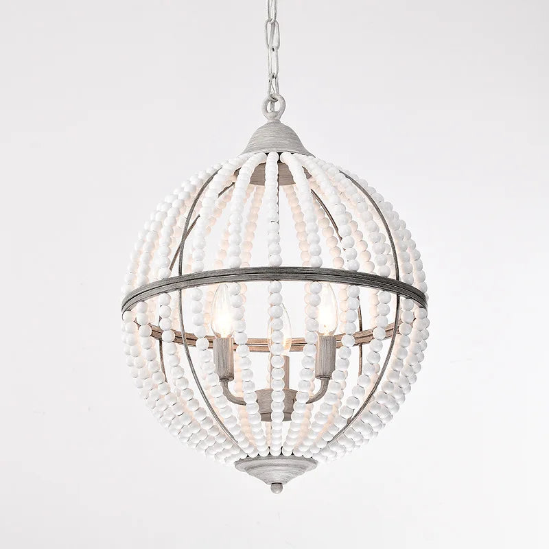 suspension vintage country en bois pour décoration intérieure