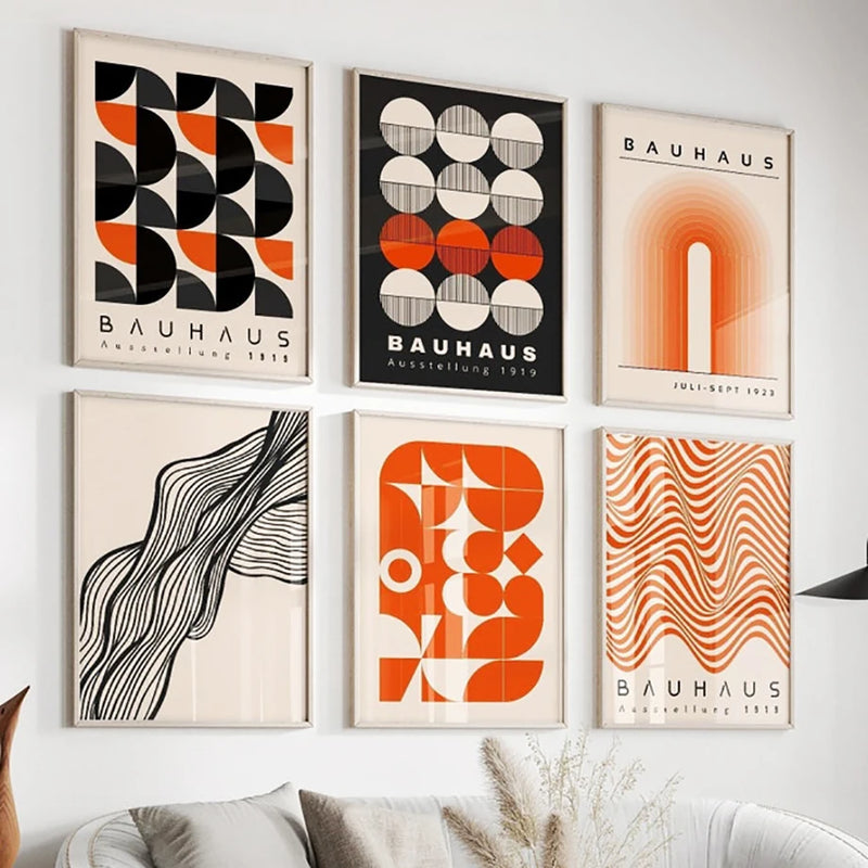 affiches art mural géométriques style nordique pour décoration intérieure