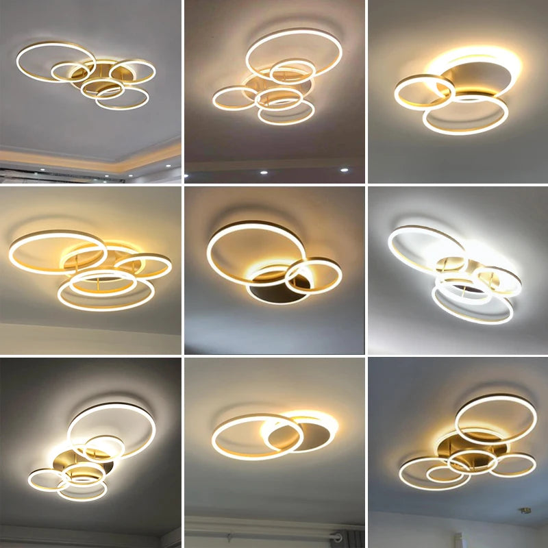 lustre led moderne minimaliste à intensité variable pour éclairage intérieur - vue 7 sur 25