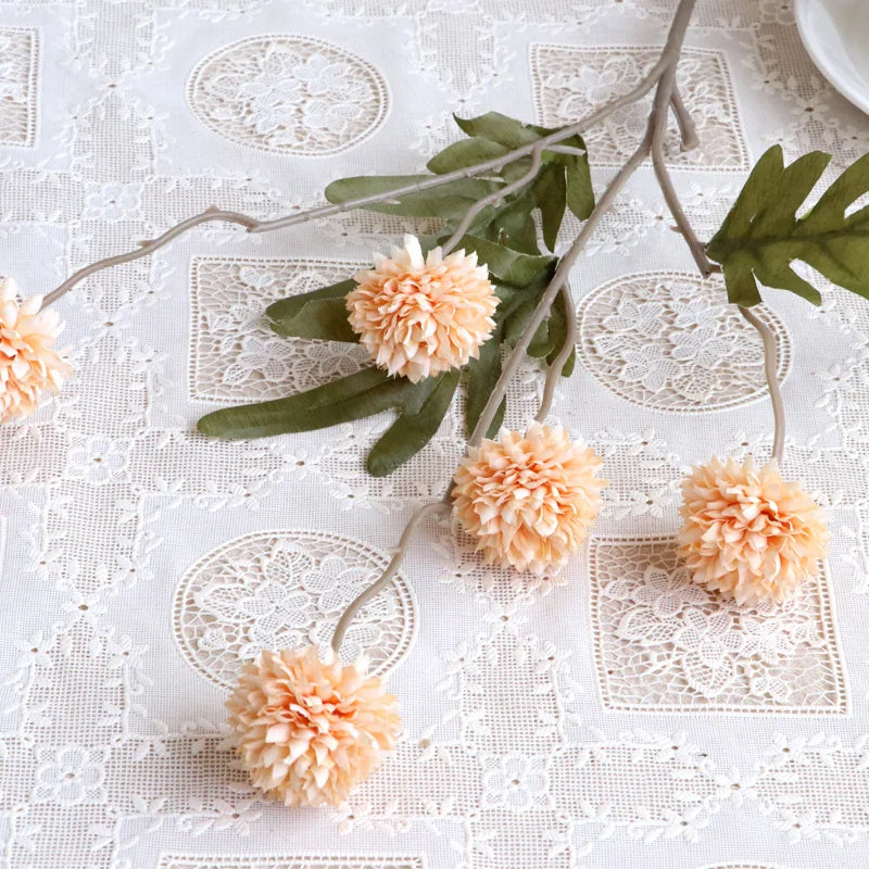5 têtes de pissenlit fleurs artificielles pour décoration mariage fête - vue 12 sur 13