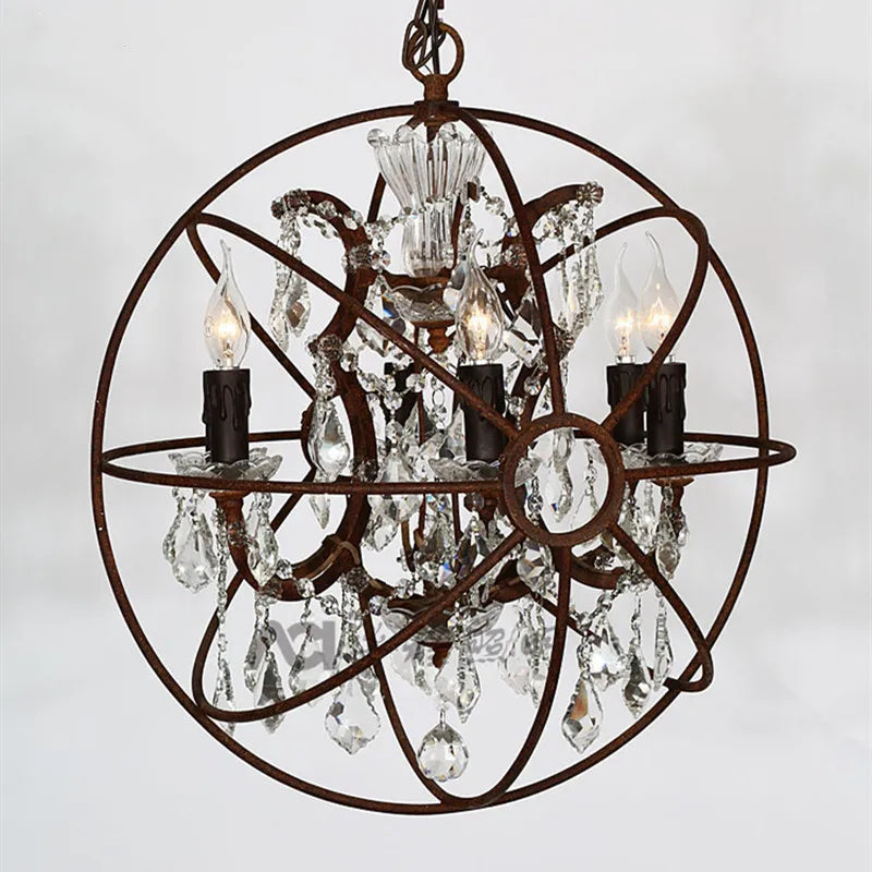 Lustre en cristal Vintage - vue 5 sur 8