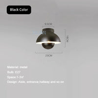 plafonnier moderne semi-circulaire en forme de pot de fleurs led