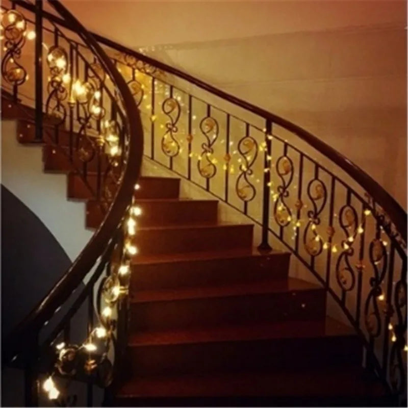 guirlande lumineuse led en forme de boule pour extérieur et décoration festive - vue 6 sur 9
