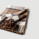 Plaid laine cachemire motif ecossais style pastoral chaud