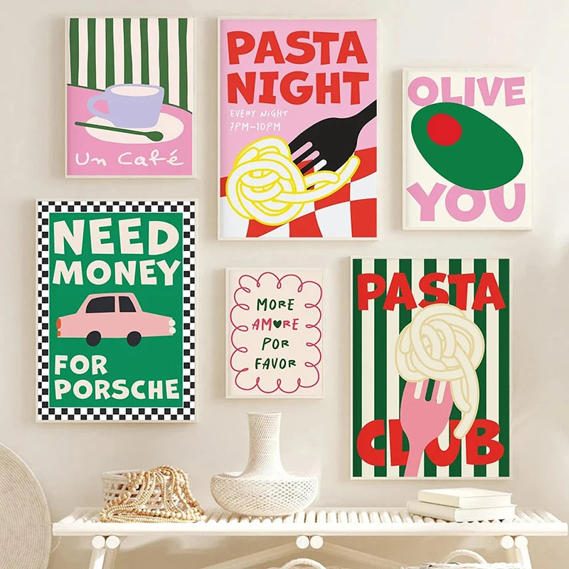 affiche citation art alimentaire pour décoration de cuisine