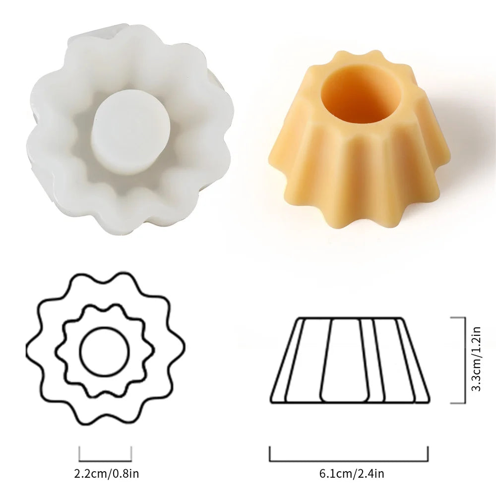 moule à bougie en silicone pour créations artisanales parfumées - vue 12 sur 16