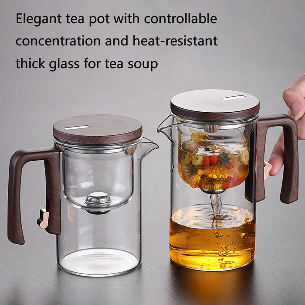 Théière en verre avec infuseur filtre magnétique - vue 2 sur 6