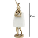 lampe de bureau lapin en résine design rétro pour décoration intérieure