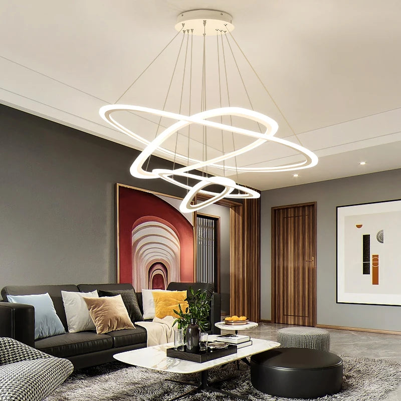 suspension moderne à led pour décoration intérieure élégante - vue 5 sur 11