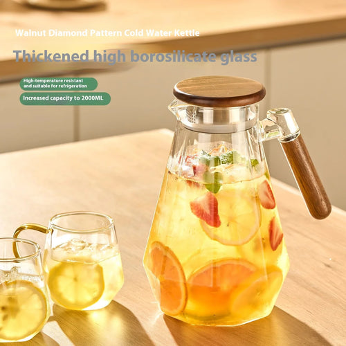 carafe eau verre epais grande capacite resistante chaleur