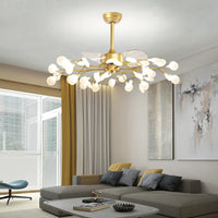 suspension ventilateur créatif moderne avec lumière LED
