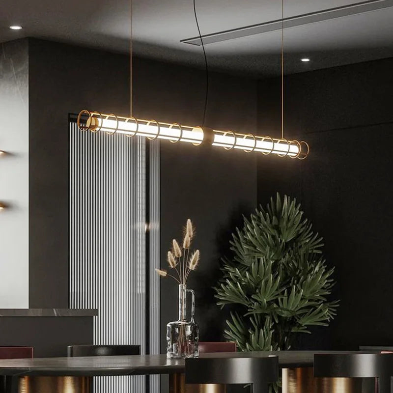 suspension LED minimaliste moderne pour décoration intérieure