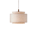 lustre à led en tissu japonais pour décoration intérieure moderne