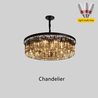 plafonniers de luxe nordiques lustre en cristal