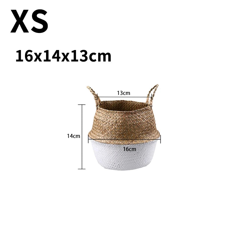 panier suspendu en osier pour rangement et décoration - vue 14 sur 13