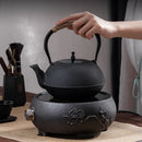 Bouilloire en fonte style kung fu avec filtre