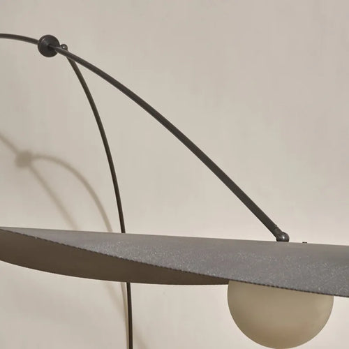 applique de lecture à bras long minimaliste rotative
