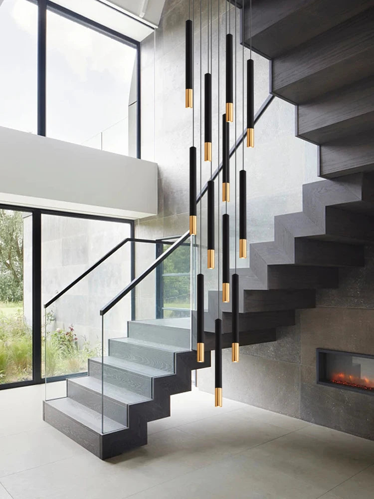 lustre led tubulaire pour éclairage intérieur de restaurant - vue 7 sur 17