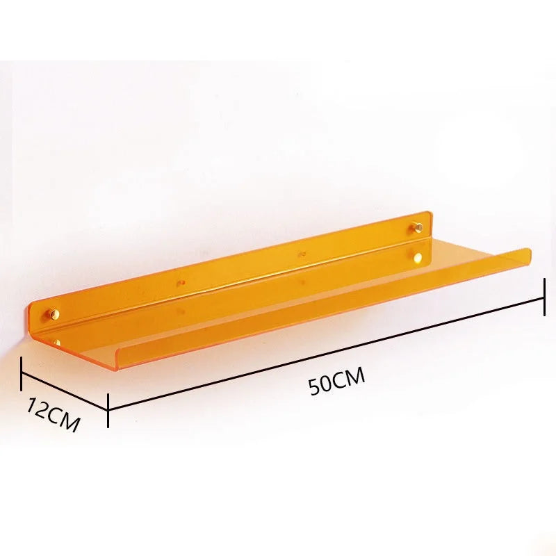 étagère murale flottante en acrylique transparent pour rangement organisé - vue 12 sur 57