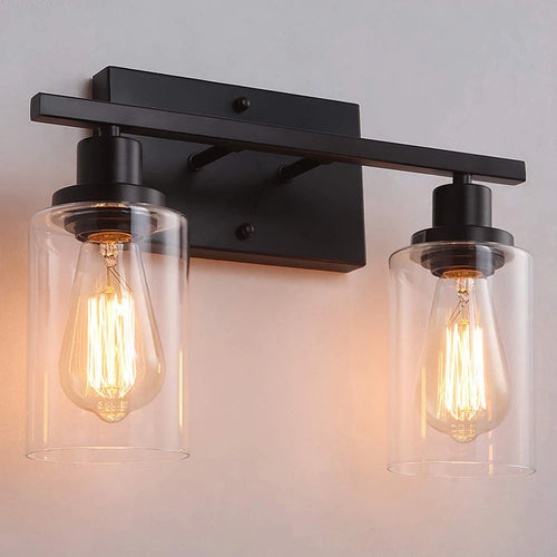 Applique murale américaine industrielle Vintage Style Loft applique murale pour chevet applique murale verre fer Art Edison LED luminaires