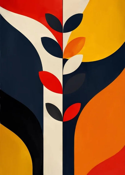 peinture abstraite murale pour décoration esthétique moderne