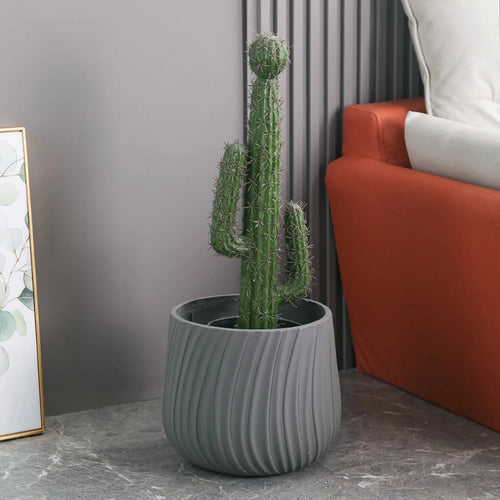 moule en silicone pour pot de fleurs en béton