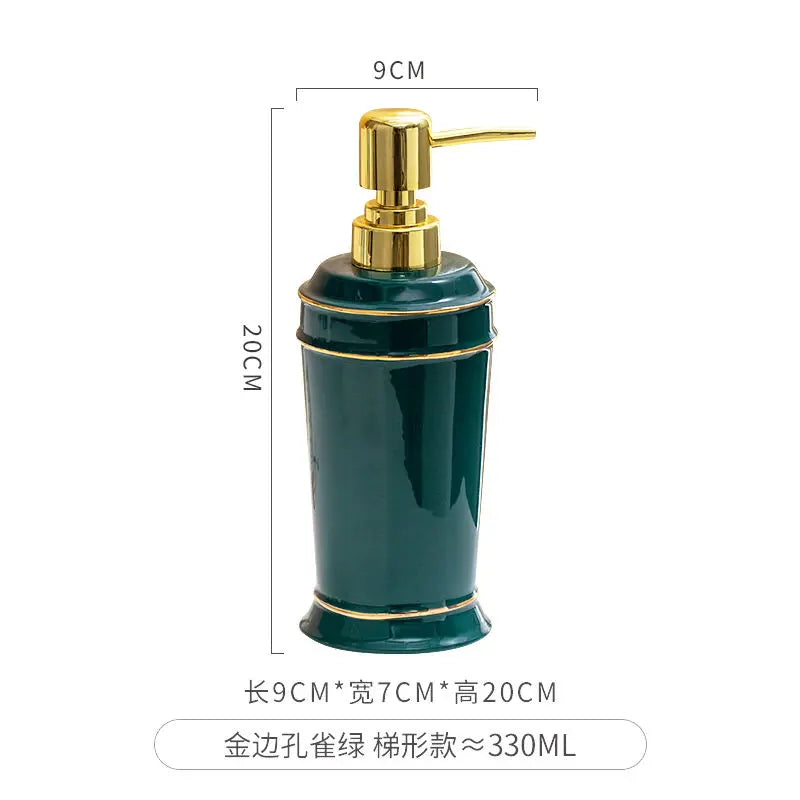 distributeur de savon céramique pour gel douche et désinfectant - vue 14 sur 30