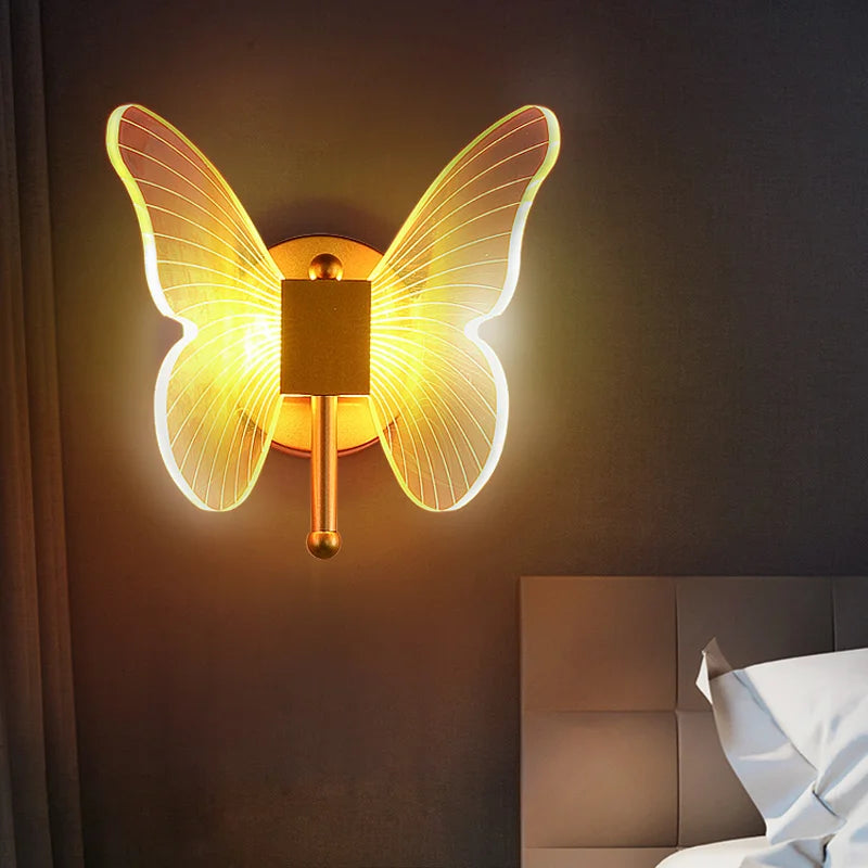 Suspension Papillon Led en acrylique - vue 7 sur 18