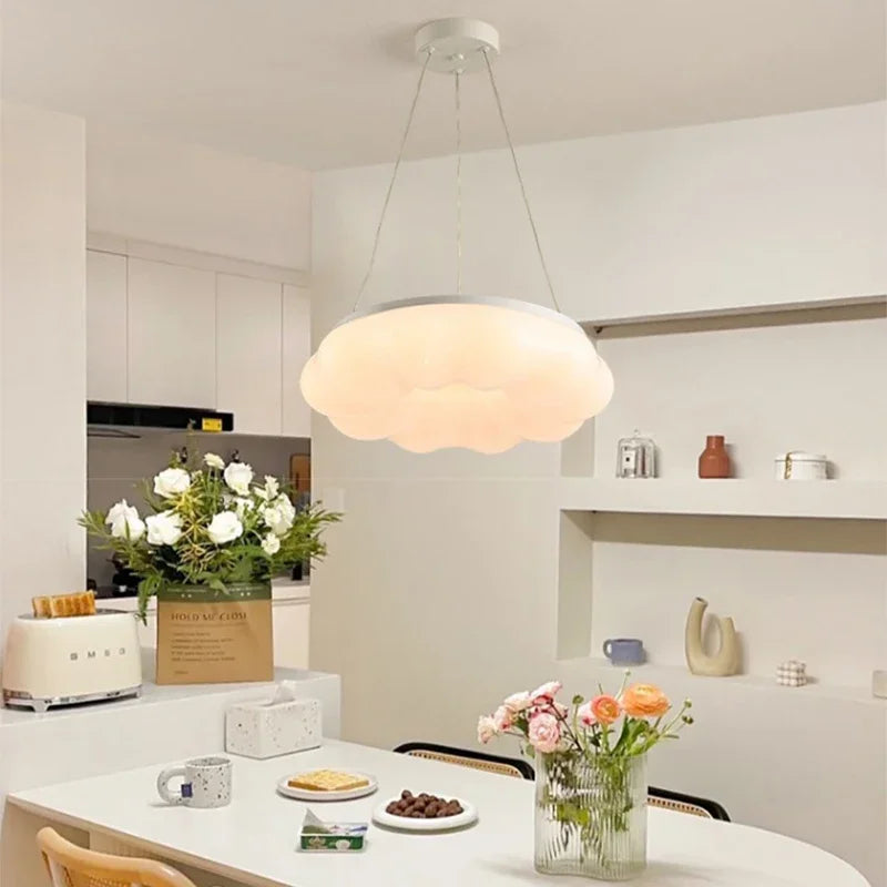 plafonnier led moderne en forme de nuage pour décoration intérieure - vue 4 sur 12