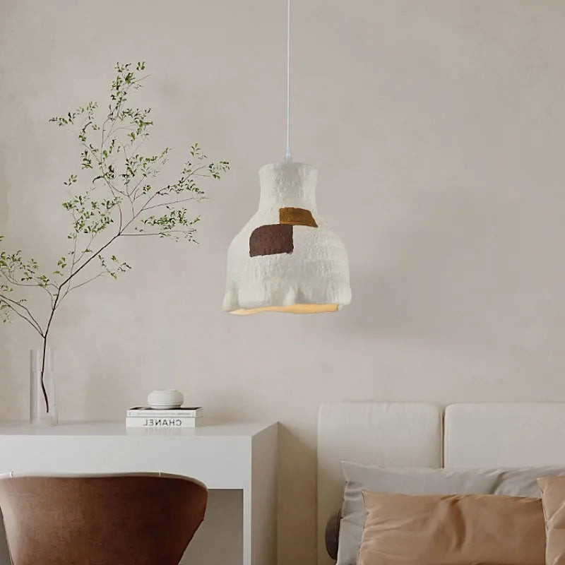 lustre led nordique wabi sabi minimaliste pour bar restaurant famille d'accueil