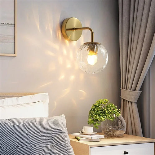 applique murale en verre style européen à led pour intérieur