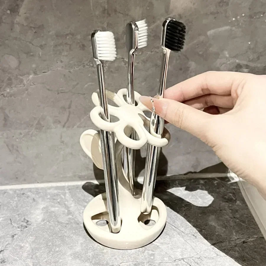 support de rangement élégant pour brosses et maquillage - vue 4 sur 9