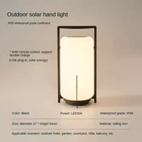 lampe de bureau portable led solaire usb avec télécommande étanche