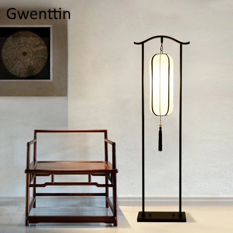 lampadaire classique en tissu pour décoration intérieure - vue 6 sur 13