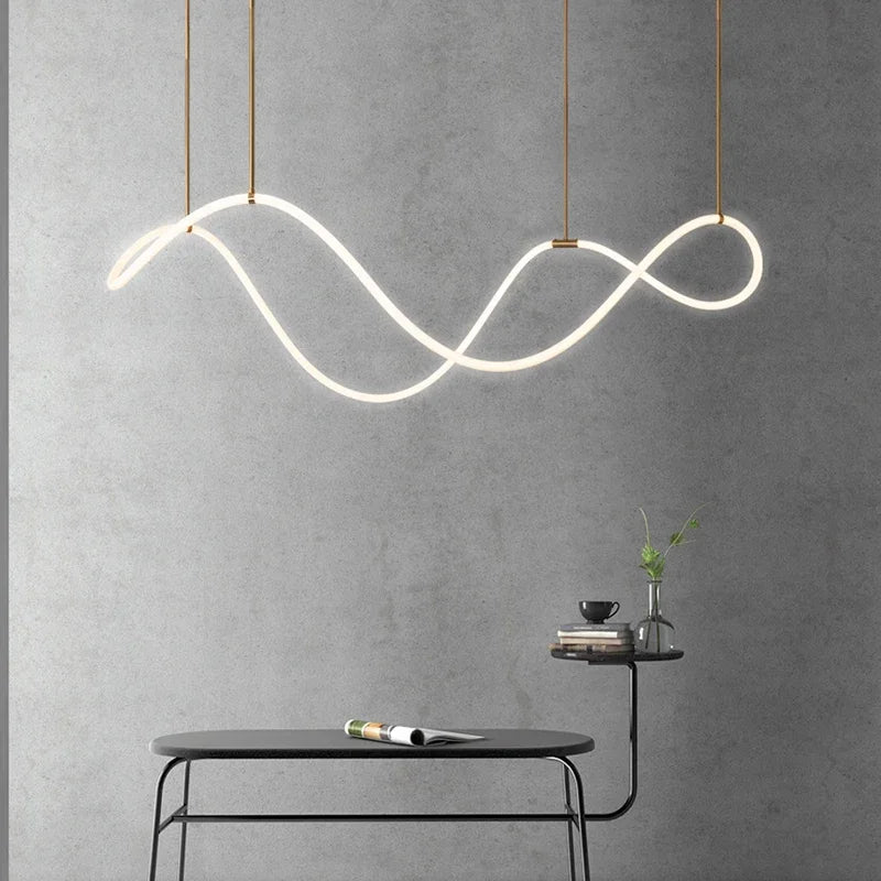 lustre design nordique à led intensité variable pour intérieur