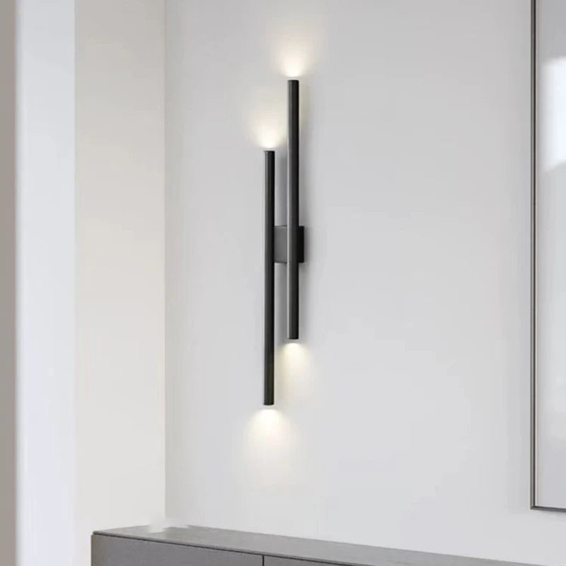 applique murale moderne en laiton noir et cuivre avec lumière naturelle - vue 4 sur 10