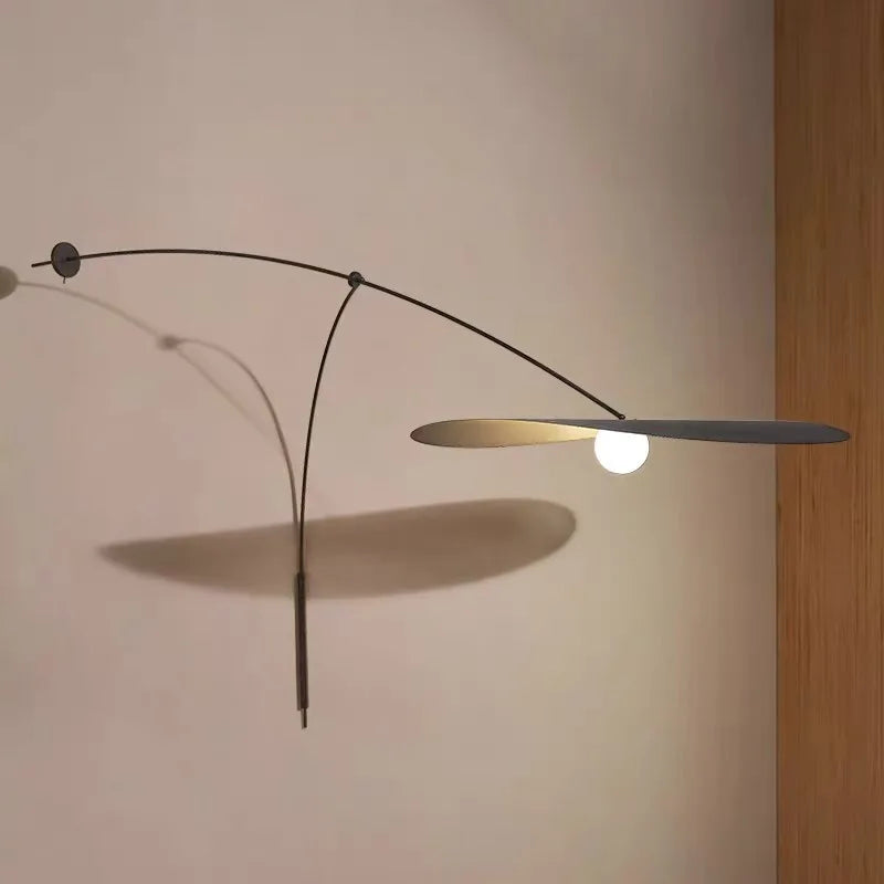 applique de lecture à bras long minimaliste rotative - vue 3 sur 8