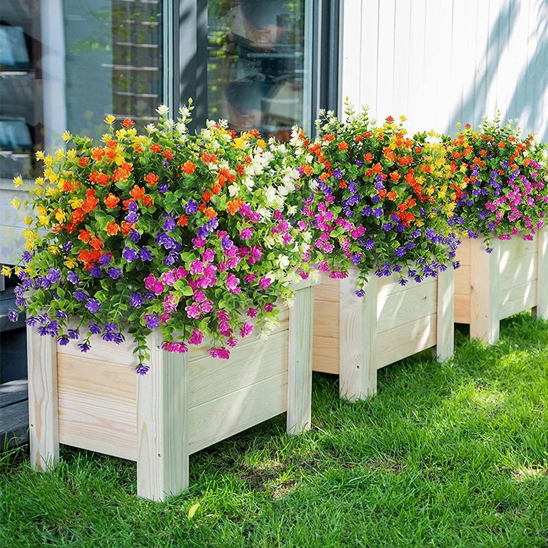 fleurs artificielles résistantes aux uv pour extérieur et jardin - vue 6 sur 12