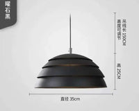 suspension hémisphère nordique industrielle lampe led design luminaire