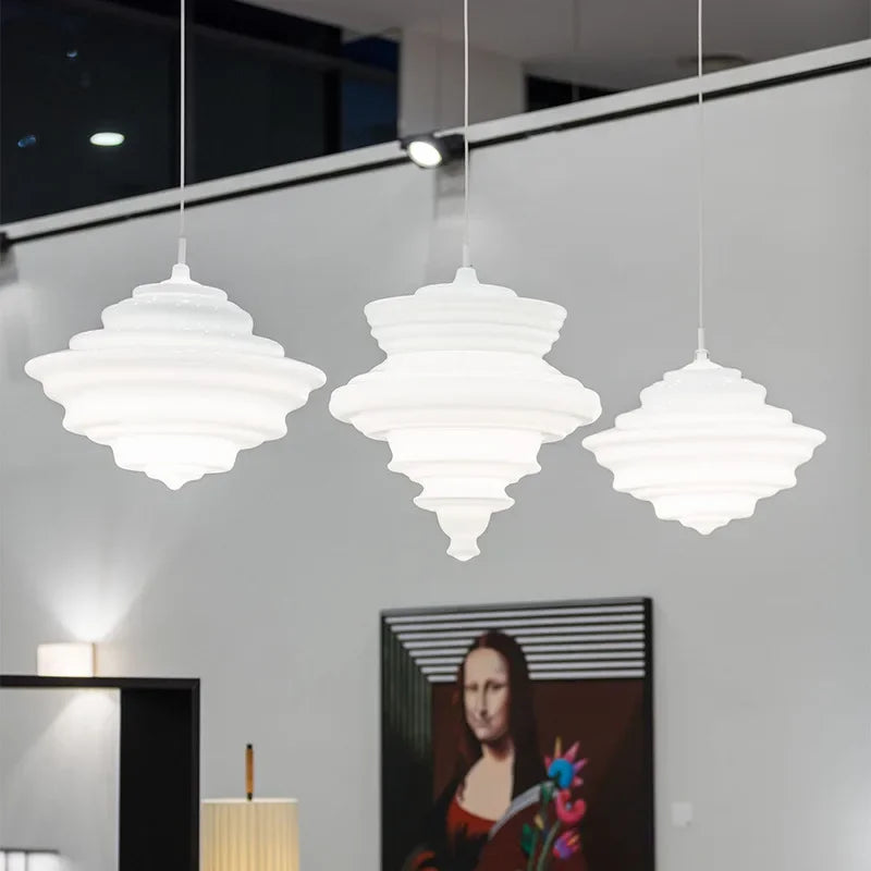 lampe suspendue en verre design moderne pour bars et cafés
