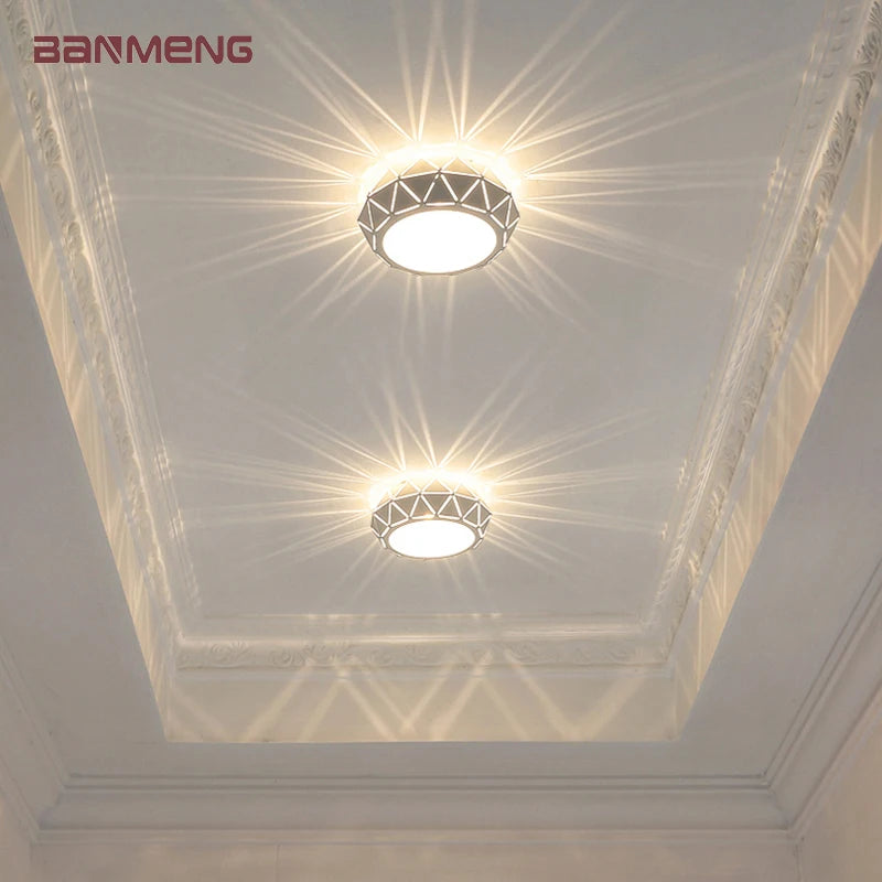 Plafonnier LED moderne simplicité 5W 12W - vue 3 sur 18