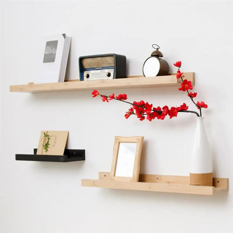 support mural dangle étagère flottante en bois rangement décoratif