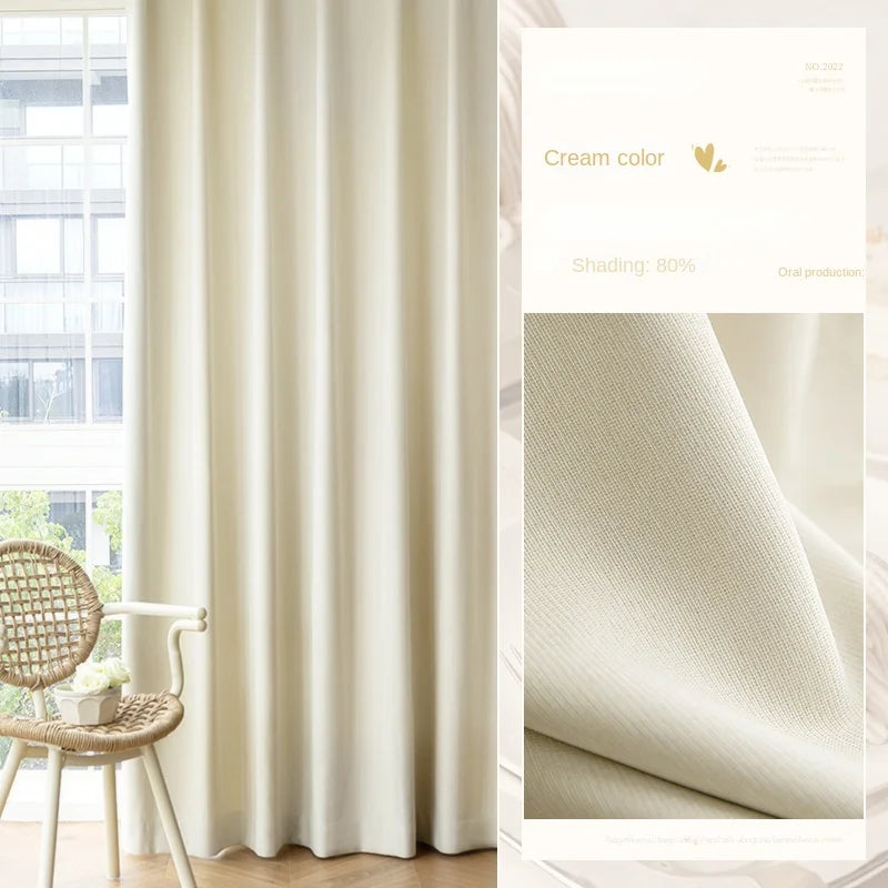 Rideau occultant plissé style moderne pour salon chambre