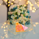 panier à main métal pour mariage avec poignée décorative