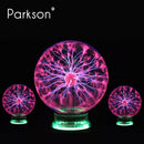 té magique Plasma tactile lumière sensible enfant cadeau de vacances AC 220 V intérieur bureau déco verre boule lampe 	 veilleuses