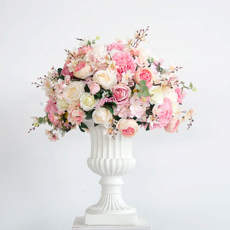 boules de fleurs artificielles en soie pour décoration de mariage et photo